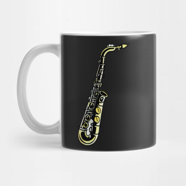 Saxophone Vintage by Shadowbyte91